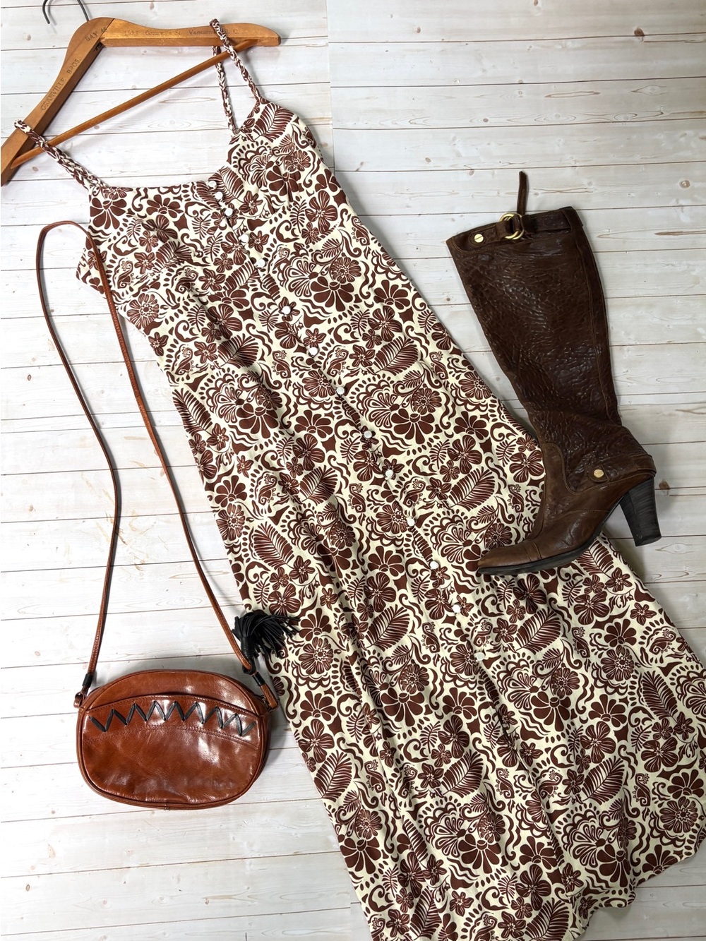 Monteau linen blend dress